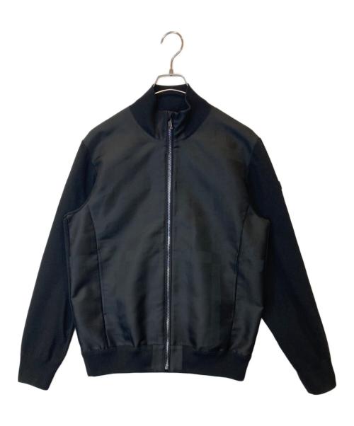 BLACK LABEL CRESTBRIDGE（ブラックレーベル クレストブリッジ）BLACK LABEL CRESTBRIDGE (ブラックレーベル クレストブリッジ) シャドーチェックコンビニットブルゾン　51N05-515-09 ブラック サイズ:Mの古着・服飾アイテム