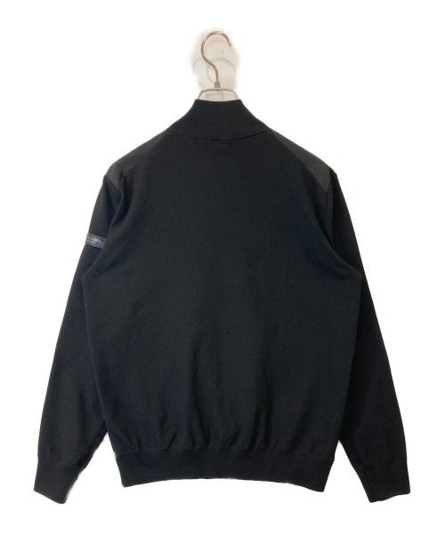 BLACK LABEL CRESTBRIDGE（ブラックレーベル クレストブリッジ）BLACK LABEL CRESTBRIDGE (ブラックレーベル クレストブリッジ) シャドーチェックコンビニットブルゾン　51N05-515-09 ブラック サイズ:Mの古着・服飾アイテム