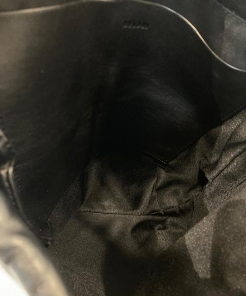 CELERI（セルリ）CELERI (セルリ) レザー巾着ショルダーバッグ ブラックの古着・服飾アイテム