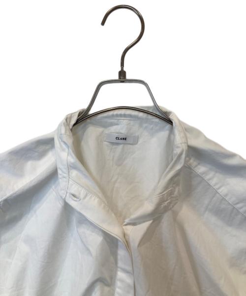CLANE（クラネ）CLANE (クラネ) プリーツレイヤーノースリーブシャツ　18108-3161 ホワイト サイズ:1の古着・服飾アイテム