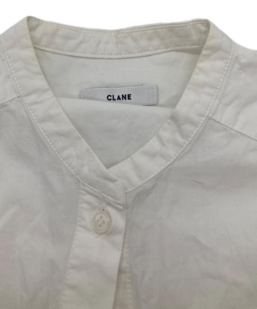 CLANE（クラネ）CLANE (クラネ) プリーツレイヤーノースリーブシャツ　18108-3161 ホワイト サイズ:1の古着・服飾アイテム