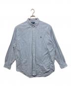 RALPH LAURENラルフローレン）の古着「ギンガムチェックシャツ」｜スカイブルー