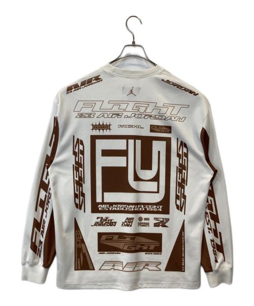 JORDAN（ジョーダン）JORDAN (ジョーダン) M J MVP AOP LS TOP SAIL/ARCHAEO BROWN/SAIL FV7239-133 カットソー ホワイト サイズ:Mの古着・服飾アイテム