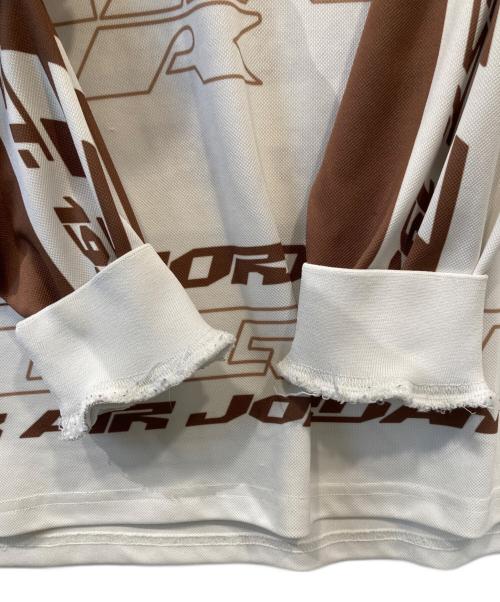 JORDAN（ジョーダン）JORDAN (ジョーダン) M J MVP AOP LS TOP SAIL/ARCHAEO BROWN/SAIL FV7239-133 カットソー ホワイト サイズ:Mの古着・服飾アイテム
