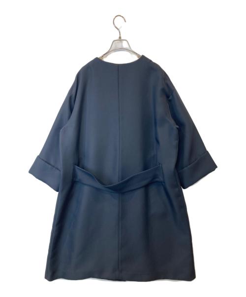 Noble（ノーブル）Noble (ノーブル) トリプルクロスガウンコート ネイビー サイズ:38の古着・服飾アイテム