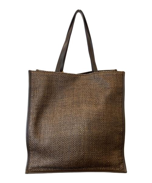 IACUCCI（イアクッチ）IACUCCI (イアクッチ) スクエア型トートバッグ/GIULIETTA（ジュリエッタ） ブラウンの古着・服飾アイテム