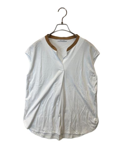 BEIGE（ベイジ）BEIGE (ベイジ) バイカラートップス ホワイト サイズ:4の古着・服飾アイテム