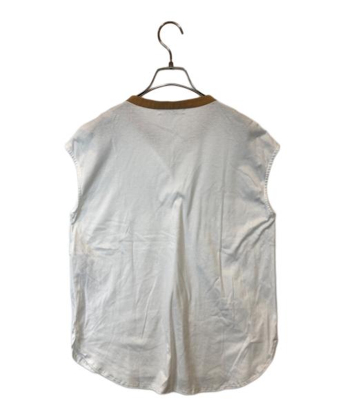 BEIGE（ベイジ）BEIGE (ベイジ) バイカラートップス ホワイト サイズ:4の古着・服飾アイテム
