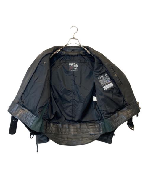 KADOYA（カドヤ）KADOYA (カドヤ) ダブルライダースジャケット ブラック サイズ:Lの古着・服飾アイテム