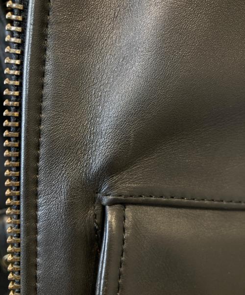 KADOYA（カドヤ）KADOYA (カドヤ) ダブルライダースジャケット ブラック サイズ:Lの古着・服飾アイテム