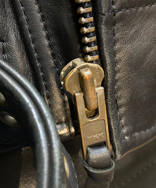 KADOYA（カドヤ）KADOYA (カドヤ) ダブルライダースジャケット ブラック サイズ:Lの古着・服飾アイテム