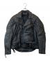 KADOYA（カドヤ）の古着「ダブルライダースジャケット」｜ブラック