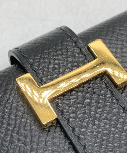 HERMES（エルメス）HERMES (エルメス) 2つ折り財布 □B 1N ブラックの古着・服飾アイテム
