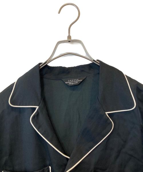 UNUSED（アンユーズド）UNUSED (アンユーズド) PIPING SHIRTS JACKET　US1582 ブラック サイズ:3の古着・服飾アイテム