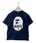 A BATHING APEア ベイシング エイプ）の古着「Bicolor Big Ape Head Tee（バイカラー ビッグ エイプ ヘッド Tシャツ）」｜ネイビー