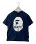 A BATHING APE（ア ベイシング エイプ）の古着「Bicolor Big Ape Head Tee（バイカラー ビッグ エイプ ヘッド Tシャツ）」｜ネイビー