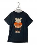 不明フメイ）の古着「プリントTシャツ」｜ブラック