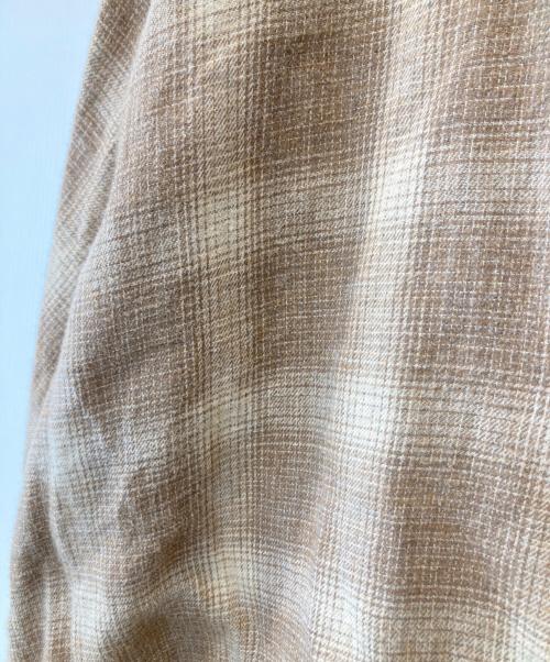 REMI RELIEF（レミレリーフ）REMI RELIEF (レミレリーフ) オンブレーネルチェックSHIRT ブラウン サイズ:Sの古着・服飾アイテム