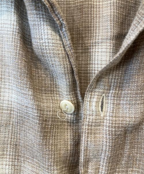 REMI RELIEF（レミレリーフ）REMI RELIEF (レミレリーフ) オンブレーネルチェックSHIRT ブラウン サイズ:Sの古着・服飾アイテム