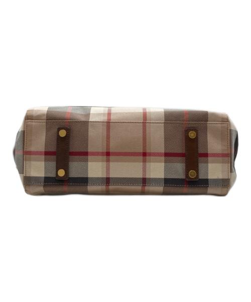 MACKINTOSH LONDON（マッキントッシュ ロンドン）MACKINTOSH LONDON (マッキントッシュ ロンドン) チェッククラブトートバッグ ブラウンの古着・服飾アイテム