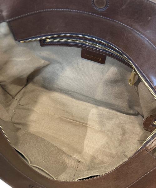 MACKINTOSH LONDON（マッキントッシュ ロンドン）MACKINTOSH LONDON (マッキントッシュ ロンドン) チェッククラブトートバッグ ブラウンの古着・服飾アイテム
