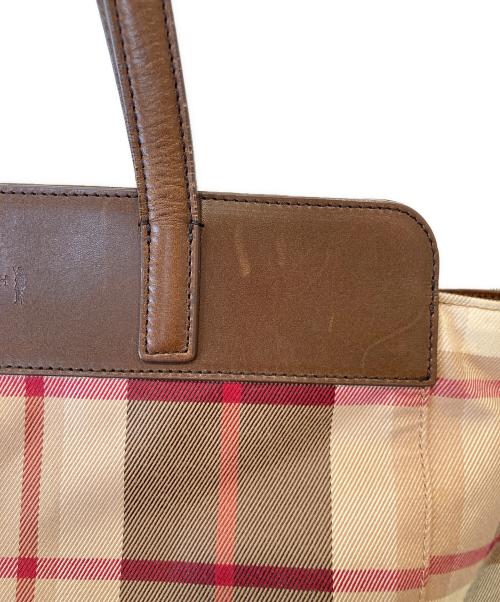 MACKINTOSH LONDON（マッキントッシュ ロンドン）MACKINTOSH LONDON (マッキントッシュ ロンドン) チェッククラブトートバッグ ブラウンの古着・服飾アイテム