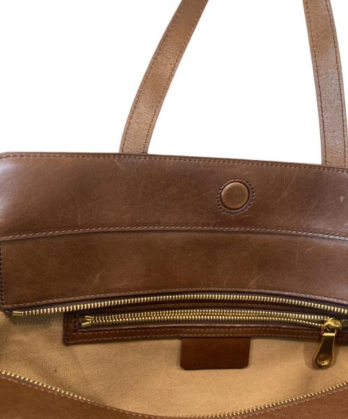 MACKINTOSH LONDON（マッキントッシュ ロンドン）MACKINTOSH LONDON (マッキントッシュ ロンドン) チェッククラブトートバッグ ブラウンの古着・服飾アイテム