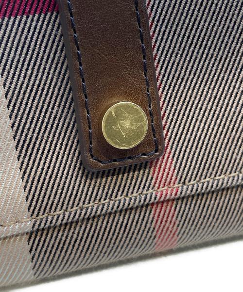 MACKINTOSH LONDON（マッキントッシュ ロンドン）MACKINTOSH LONDON (マッキントッシュ ロンドン) チェッククラブトートバッグ ブラウンの古着・服飾アイテム