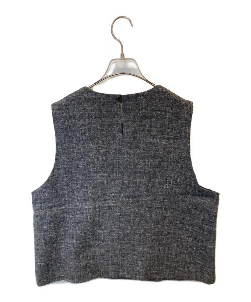 中川政七商店（ナカガワマサシチショウテン）中川政七商店 (ナカガワマサシチショウテン) ウールリネンブラウスセットアップ グレー サイズ:FREEの古着・服飾アイテム