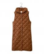 TAIONタイオン）の古着「ロングダウンジレ」｜ブラウン