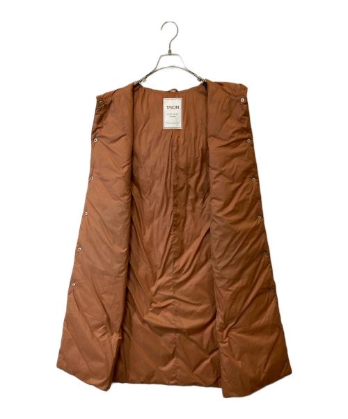 TAION（タイオン）TAION (タイオン) ロングダウンジレ ブラウン サイズ:Sの古着・服飾アイテム
