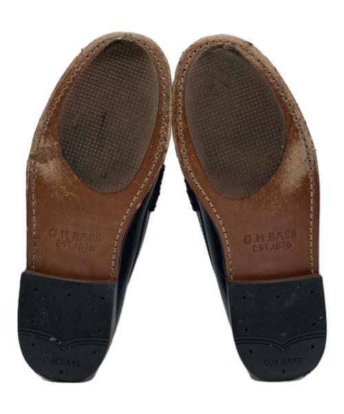 G.H.BASS WEEJUNS（ジーエイチ バス ウィージャンズ）G.H.BASS WEEJUNS (ジーエイチ バス ウィージャンズ) ラーソンモックペニーローファー ブラック サイズ:39 1/2の古着・服飾アイテム