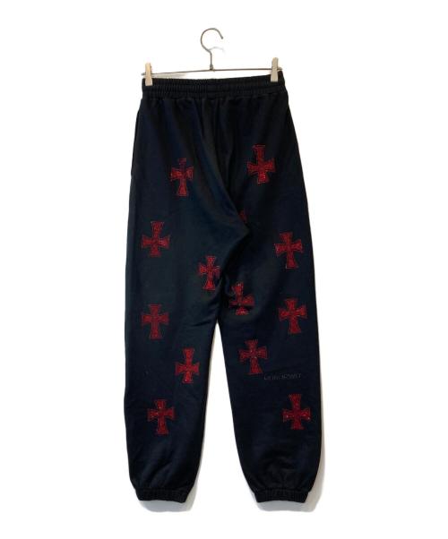 unknown（アンノウン）Unknown (アンノウン) Cross Rhinestone Jogger パンツ ブラック サイズ:Sの古着・服飾アイテム