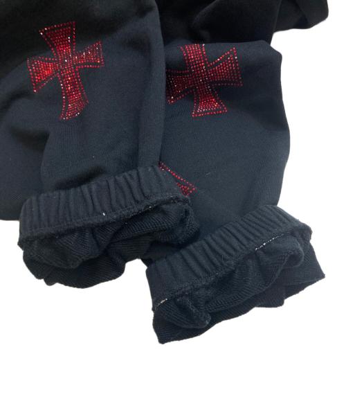 unknown（アンノウン）Unknown (アンノウン) Cross Rhinestone Jogger パンツ ブラック サイズ:Sの古着・服飾アイテム