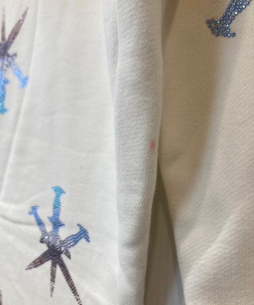 unknown（アンノウン）unknown (アンノウン) Dagger Rhinestone Joggers ホワイト サイズ:Sの古着・服飾アイテム