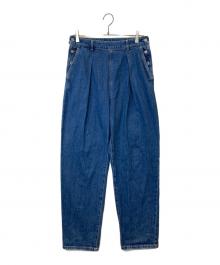 Hysteric Glamour（ヒステリックグラマー）の古着「サイドボタンテーパードパンツ　01192AP04」｜インディゴ