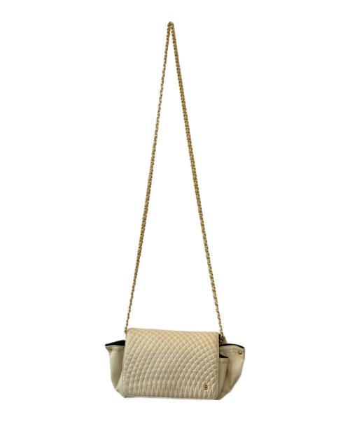 BALLY（バリー）BALLY (バリー) キルティングレザーショルダーバッグ アイボリーの古着・服飾アイテム