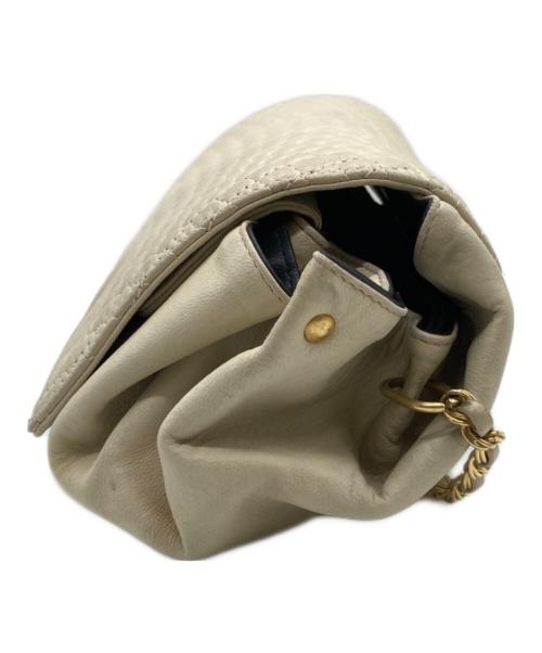 BALLY（バリー）BALLY (バリー) キルティングレザーショルダーバッグ アイボリーの古着・服飾アイテム