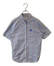 BROOKS BROTHERS 346（ブルックスブラザーズ 346）の古着「半袖シャツ」｜ブルー×ホワイト