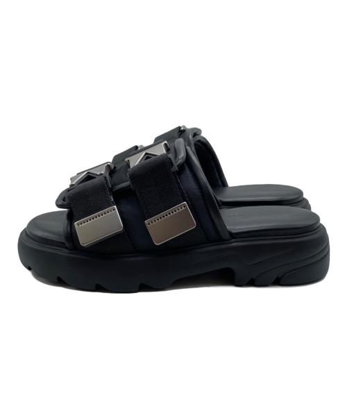 BOTTEGA VENETA（ボッテガベネタ）BOTTEGA VENETA (ボッテガベネタ) FLASH FLAT SANDAL BOMBER 690034 サンダル ブラック サイズ:38の古着・服飾アイテム