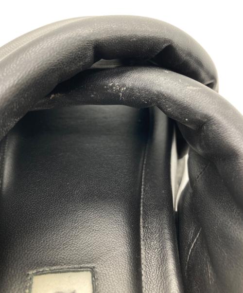 JIL SANDER（ジルサンダー）JIL SANDER (ジルサンダー) レザークロスストラップサンダル ブラック サイズ:37の古着・服飾アイテム
