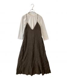 Mila Owen（ミラオーウェン）の古着「TシャツSETフレアキャミワンピース　09WF0251068」｜ライトピンク