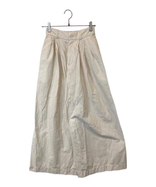 BABYLONE（バビロン）BABYLONE (バビロン) ウェザータックワイドパンツ　2360010746 アイボリー サイズ:FREEの古着・服飾アイテム