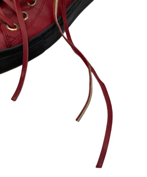 GUCCI（グッチ）GUCCI (グッチ) レザーハイカットスニーカー 111 6096 レッド サイズ:39 1/2の古着・服飾アイテム