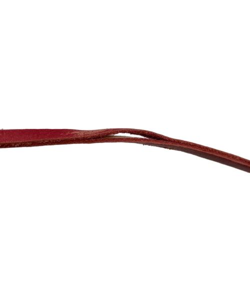 GUCCI（グッチ）GUCCI (グッチ) レザーハイカットスニーカー 111 6096 レッド サイズ:39 1/2の古着・服飾アイテム