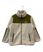 The Duffer of ST.Georgeザ ダファーオブセントジョージ）の古着「ボアフリース スタンドジャケット　DF-Q9-81492」｜アイボリー