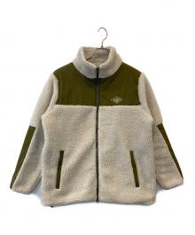 The Duffer of ST.George（ザ ダファーオブセントジョージ）の古着「ボアフリース スタンドジャケット　DF-Q9-81492」｜アイボリー