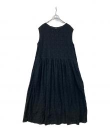 studio CLIP natural by clip（スタジオクリップ ナチュラルバイクリップ）の古着「レース ノースリーブワンピース」｜ブラック