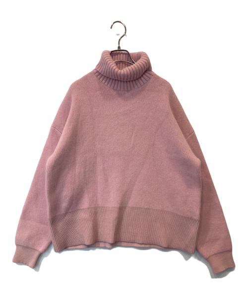 SLOBE IENA（スローブ イエナ）SLOBE IENA (スローブ イエナ) ウォッシャブルファーリーダブルフェイスタートルニット 24080912229040 ピンク サイズ:表記がないため不明の古着・服飾アイテム