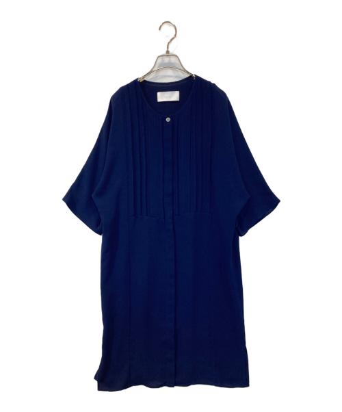 BOSS HUGO BOSS（ボス ヒューゴボス）BOSS HUGO BOSS (ボス ヒューゴボス) 半袖ワンピース ネイビー サイズ:UK6の古着・服飾アイテム